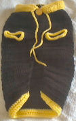 Yellow/Black Hand Crocheted Dog Sweater